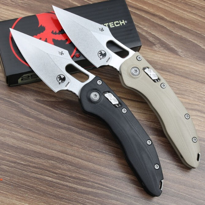 8.5'' New Stone Wash M390 Blade G10 Handle Survival Pocket Folding Knife VTF157