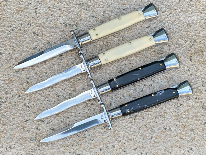 10'' New 440C Blade Acrylic Handle Lockback Tactics Folding Pocket Knife VTF28