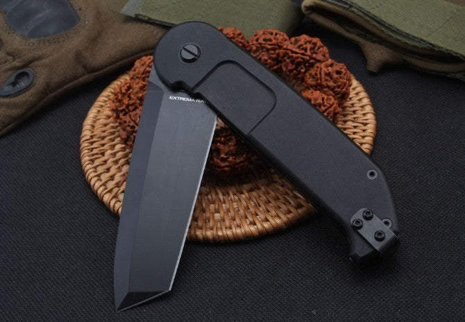 8'' New CNC Fast Opening 3MM Blade Aluminum Handle  Pocket Folding Knife VTF126