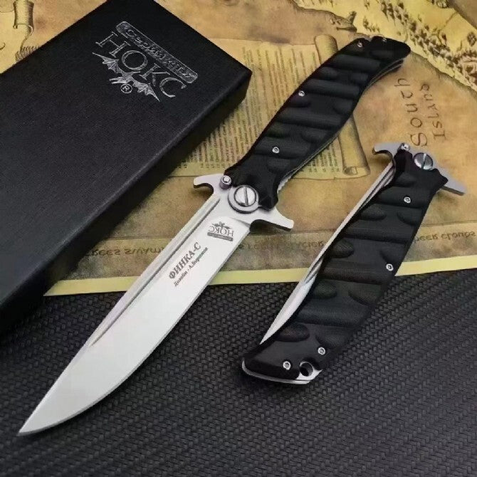 New Pocketknife D2 Steel Blade G10 Handle Collection Camping FoldingKnife DF40