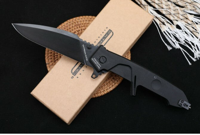 10'' New CNC Fast Opening 4MM Blade Aluminum Handle Pocket Folding Knife VTF01