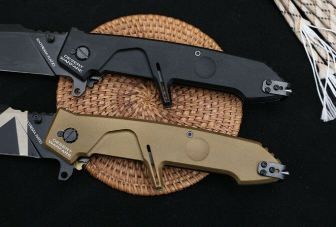 10'' New CNC Fast Opening 4MM Blade Aluminum Handle Pocket Folding Knife VTF01