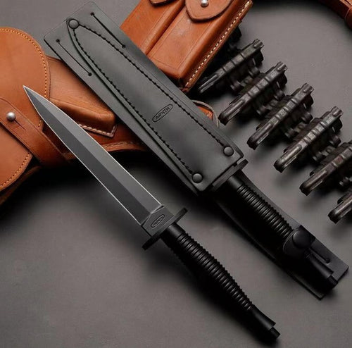 11''New DoubleEdge AUS-10 Blade Steel Handle Tactic Survival Hunting Knife VTH88