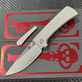 7'' New Folding Knife M390 Blade Full T4C Titanium Handle  Camping Knife VTF95