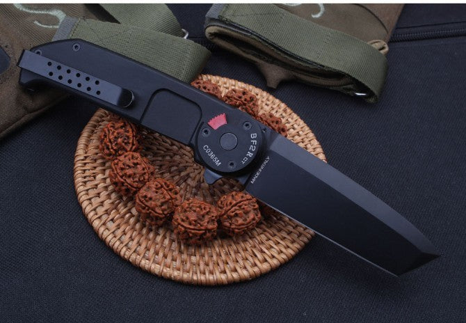 8'' New CNC Fast Opening 3MM Blade Aluminum Handle  Pocket Folding Knife VTF126
