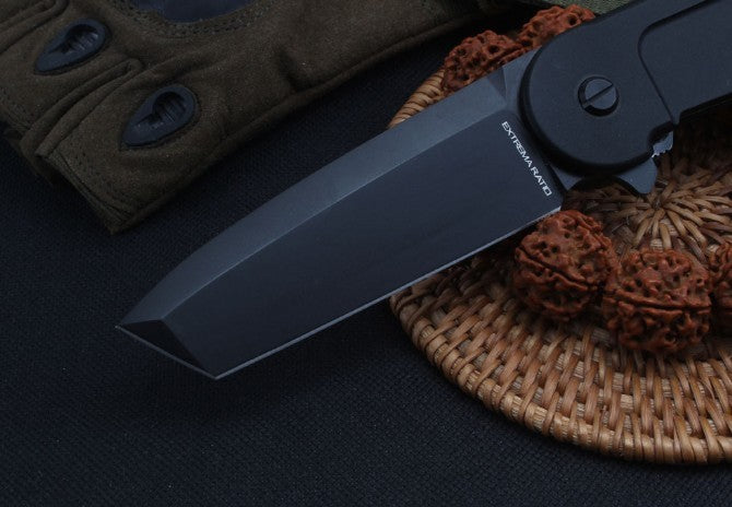 8'' New CNC Fast Opening 3MM Blade Aluminum Handle  Pocket Folding Knife VTF126