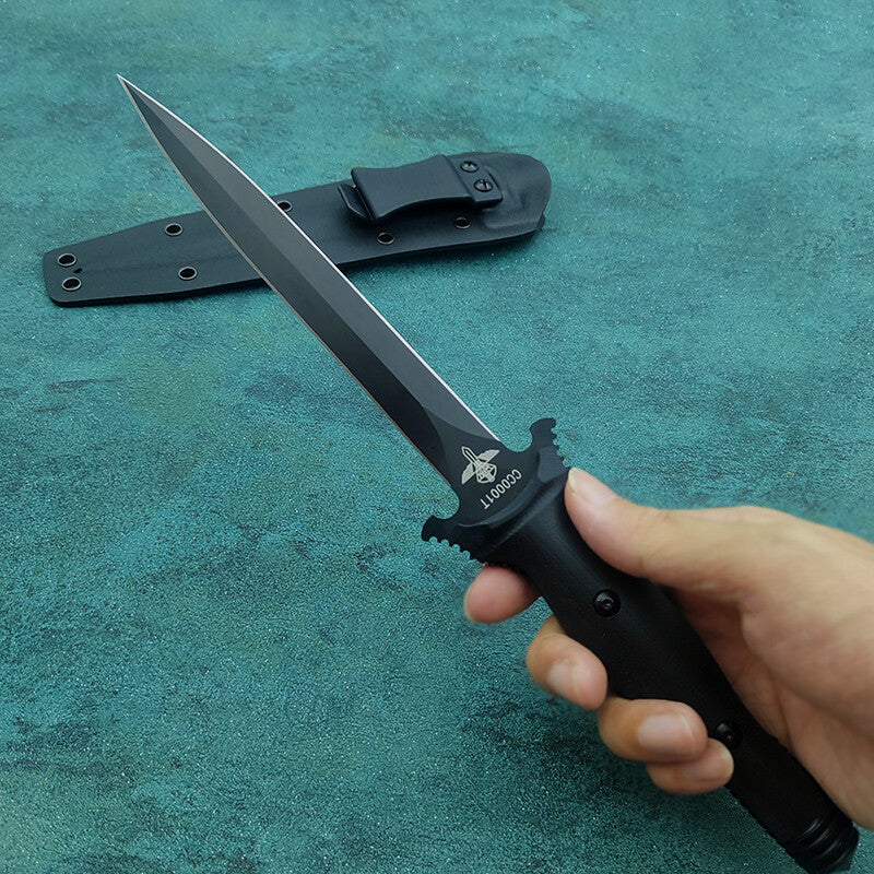13'' New Double Edge N690 Blade G10 Handle Tactics Survival Hunting Knife VTH72