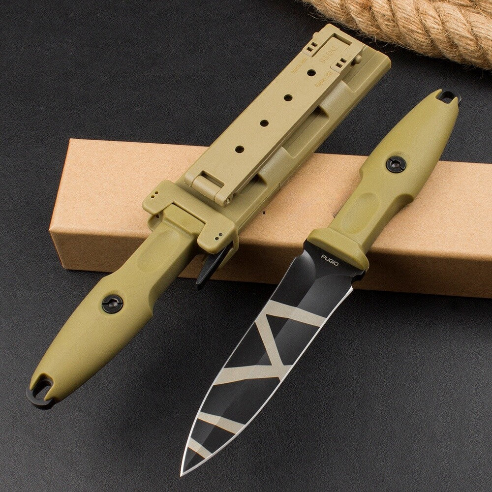 9.5'' New Double Edge N690 Blade G10 Handle Tactics Survival Hunting Knife VTH45