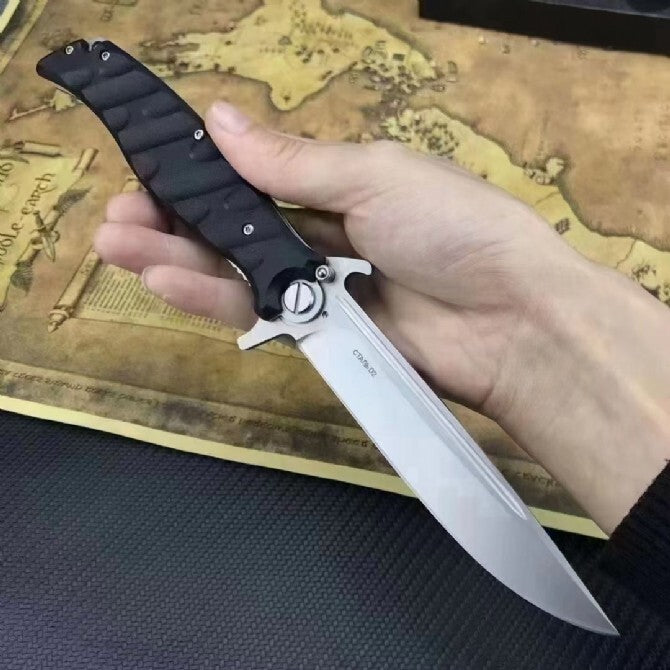 New Pocketknife D2 Steel Blade G10 Handle Collection Camping FoldingKnife DF40