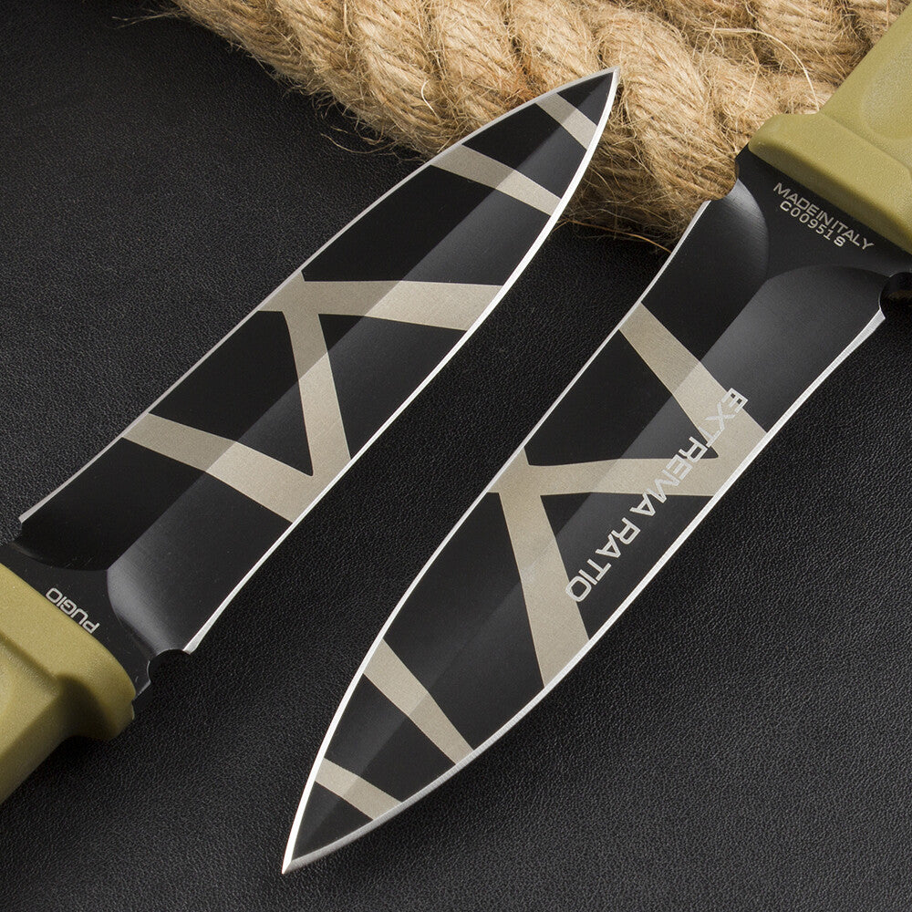 9.5'' New Double Edge N690 Blade G10 Handle Tactics Survival Hunting Knife VTH45