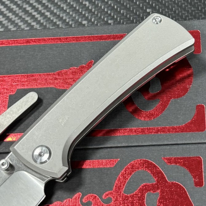 7'' New Folding Knife M390 Blade Full T4C Titanium Handle  Camping Knife VTF95