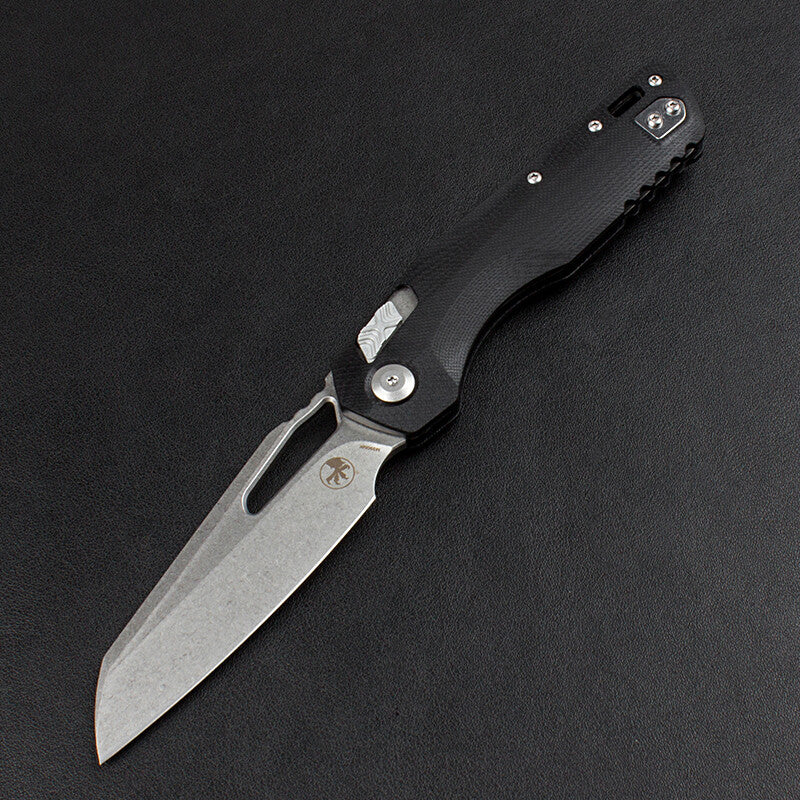 8.5'' New Stone Wash M390 Blade G10 Handle Camping Folding Pocket Knife VTF102