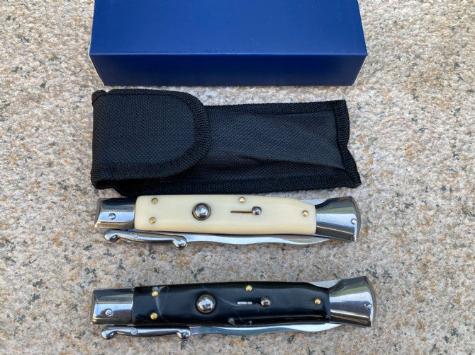 10'' New 440C Blade Acrylic Handle Lockback Tactics Folding Pocket Knife VTF28