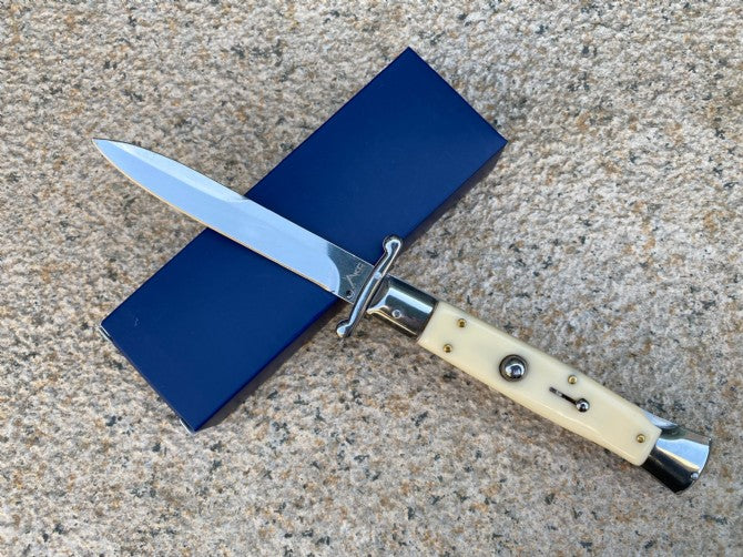 10'' New 440C Blade Acrylic Handle Lockback Tactics Folding Pocket Knife VTF28
