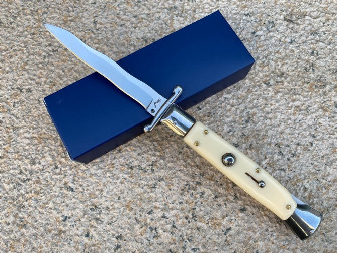 10'' New 440C Blade Acrylic Handle Lockback Tactics Folding Pocket Knife VTF28