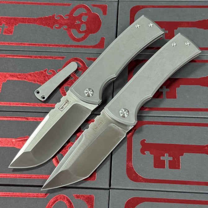 8'' New Fast Opening M390 Blade Full T4C Titanium Handle  Camping Folding Knife VTF107