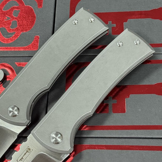 8'' New Fast Opening M390 Blade Full T4C Titanium Handle  Camping Folding Knife VTF107