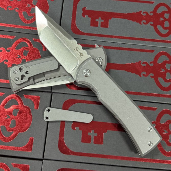 8'' New Fast Opening M390 Blade Full T4C Titanium Handle  Camping Folding Knife VTF107