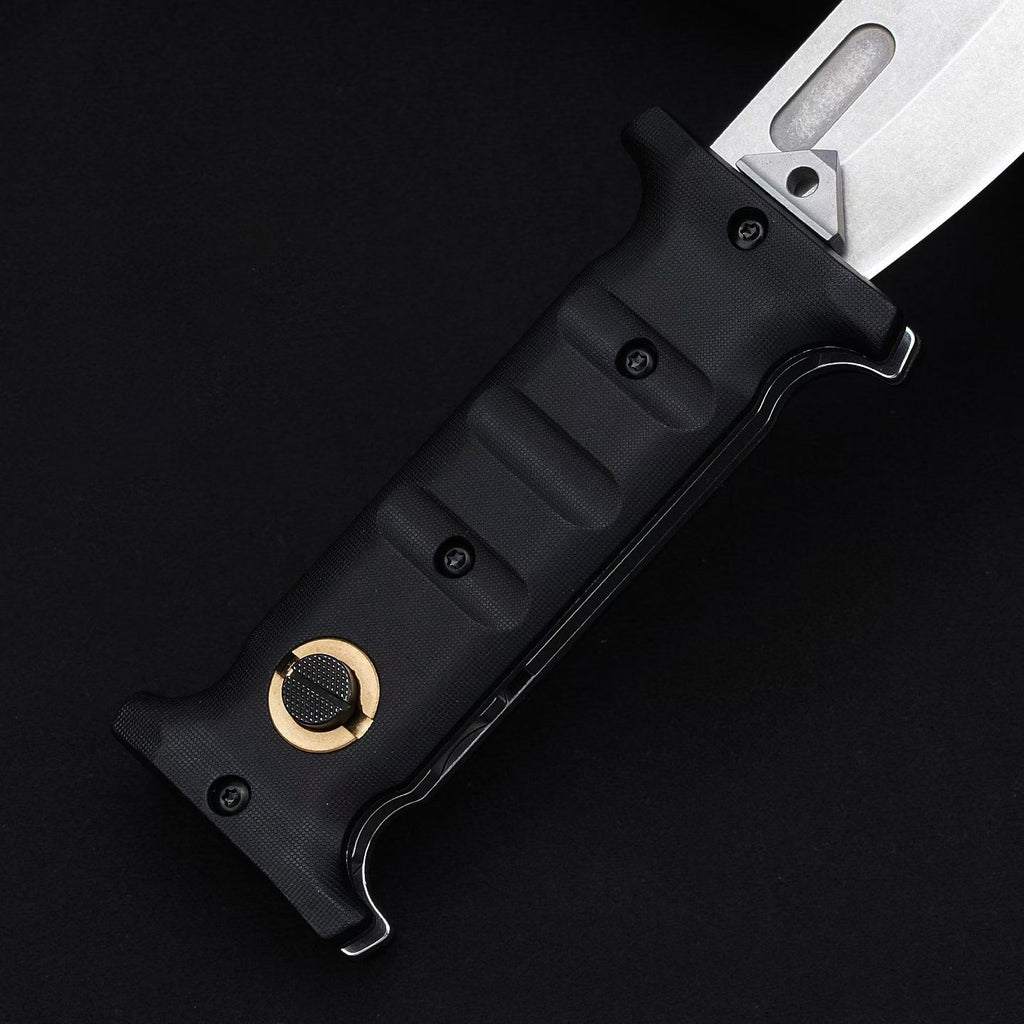 12.5'' D2 Fixed Blade TPE Handle Collection Outdoor Unique Design Extension Tools Hunting VTH35