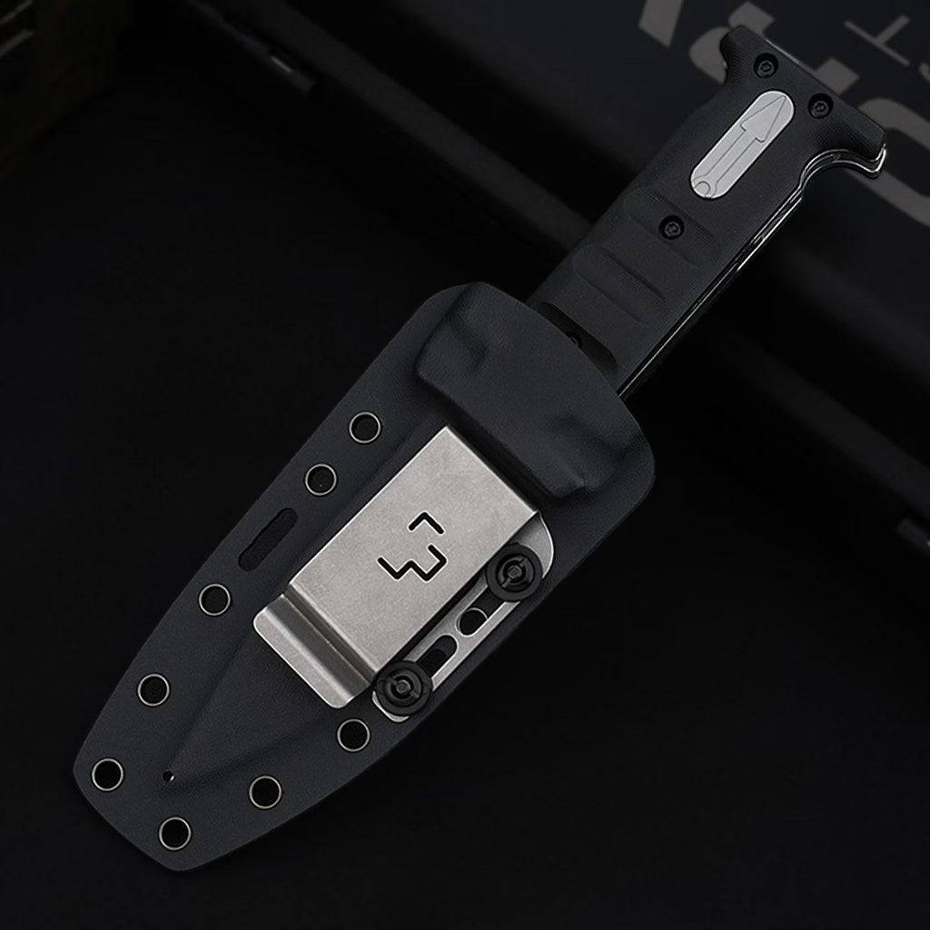 12.5'' D2 Fixed Blade TPE Handle Collection Outdoor Unique Design Extension Tools Hunting VTH35