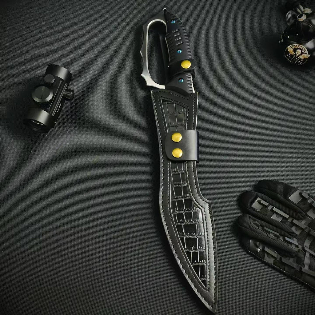 18'' New Fix Knife AUS-8 Stell Blade G10 Handle Camping Outdoor Tool Hunting Knife