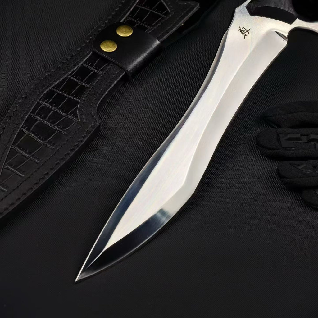 18'' New Fix Knife AUS-8 Stell Blade G10 Handle Camping Outdoor Tool Hunting Knife