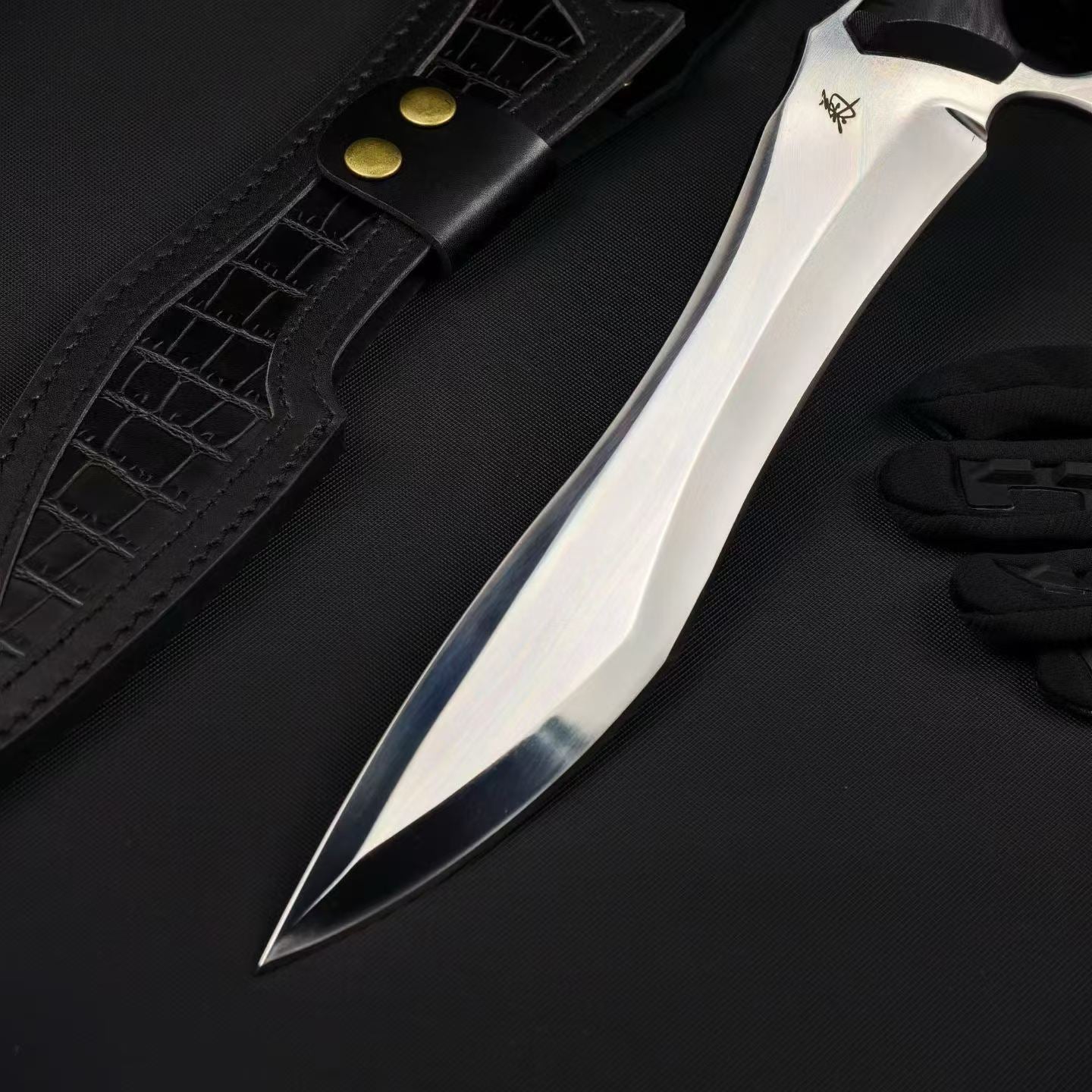 18'' New Fix Knife AUS-8 Stell Blade G10 Handle Camping Outdoor Tool Hunting Knife