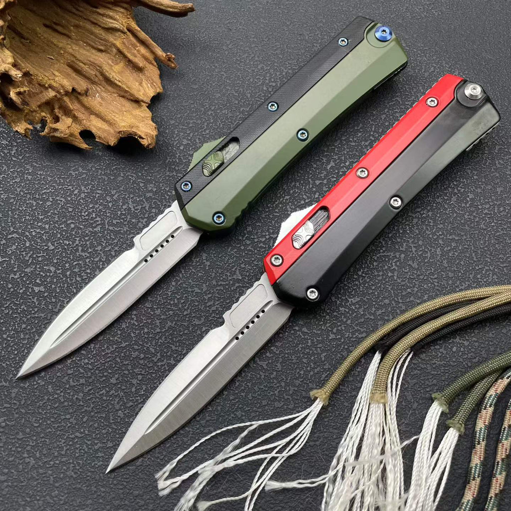 9'' New 8Cr14MoV Steel Blade Zinc Alloy Handle Pocket Camping Outdoor Utility Knife