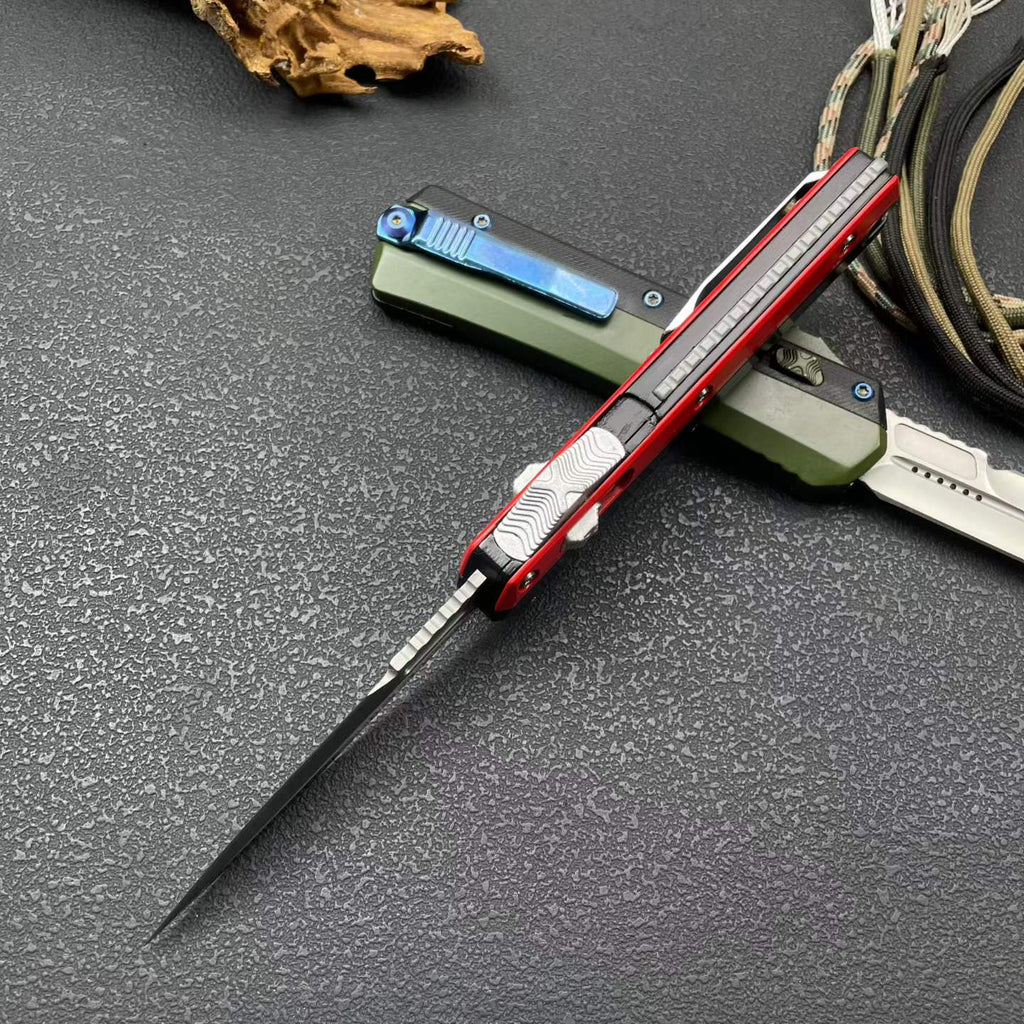 9'' New 8Cr14MoV Steel Blade Zinc Alloy Handle Pocket Camping Outdoor Utility Knife