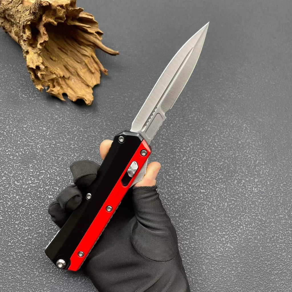 9'' New 8Cr14MoV Steel Blade Zinc Alloy Handle Pocket Camping Outdoor Utility Knife