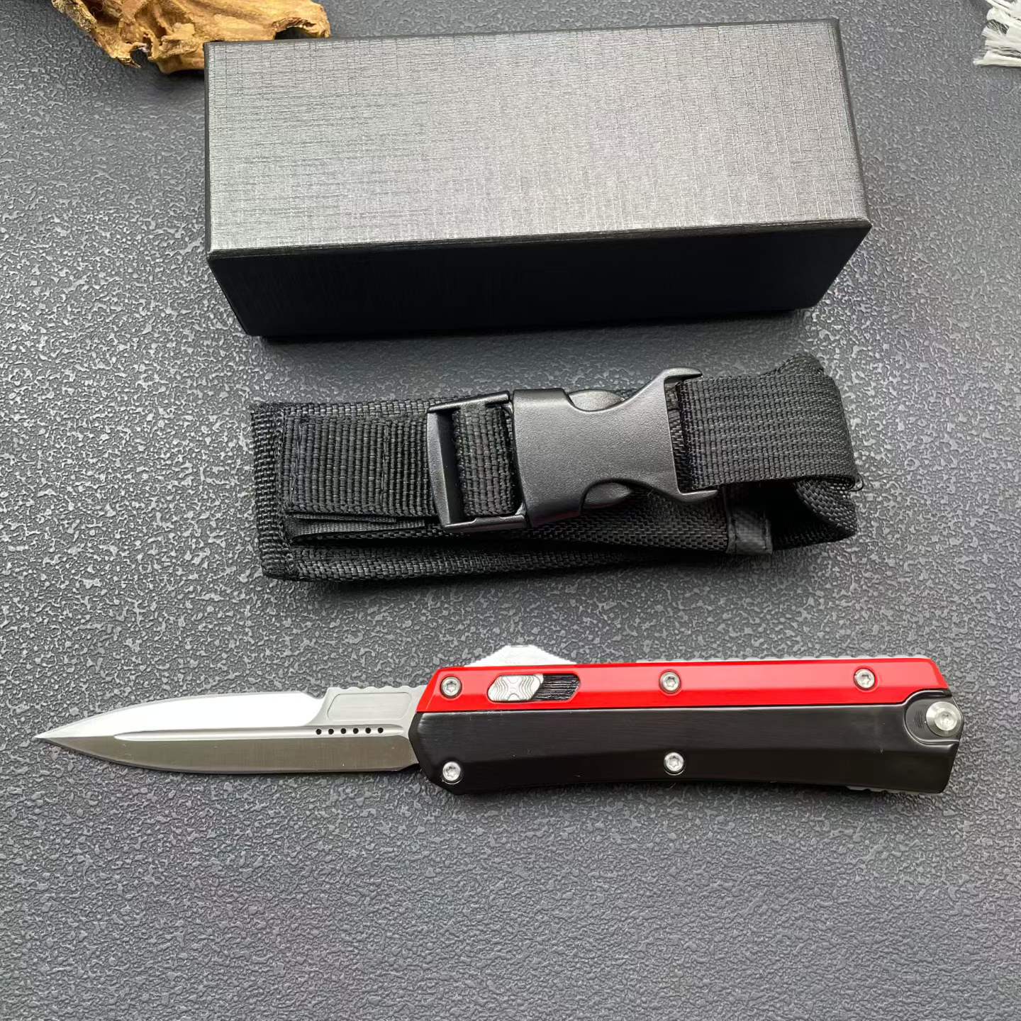 9'' New 8Cr14MoV Steel Blade Zinc Alloy Handle Pocket Camping Outdoor Utility Knife