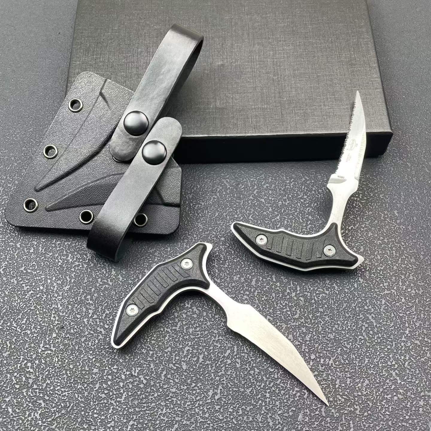 4.7'' New Fix Knife M390 Steel Blade  Full Tang G10 Handle Camping Outdoor Tool Hunting Knife