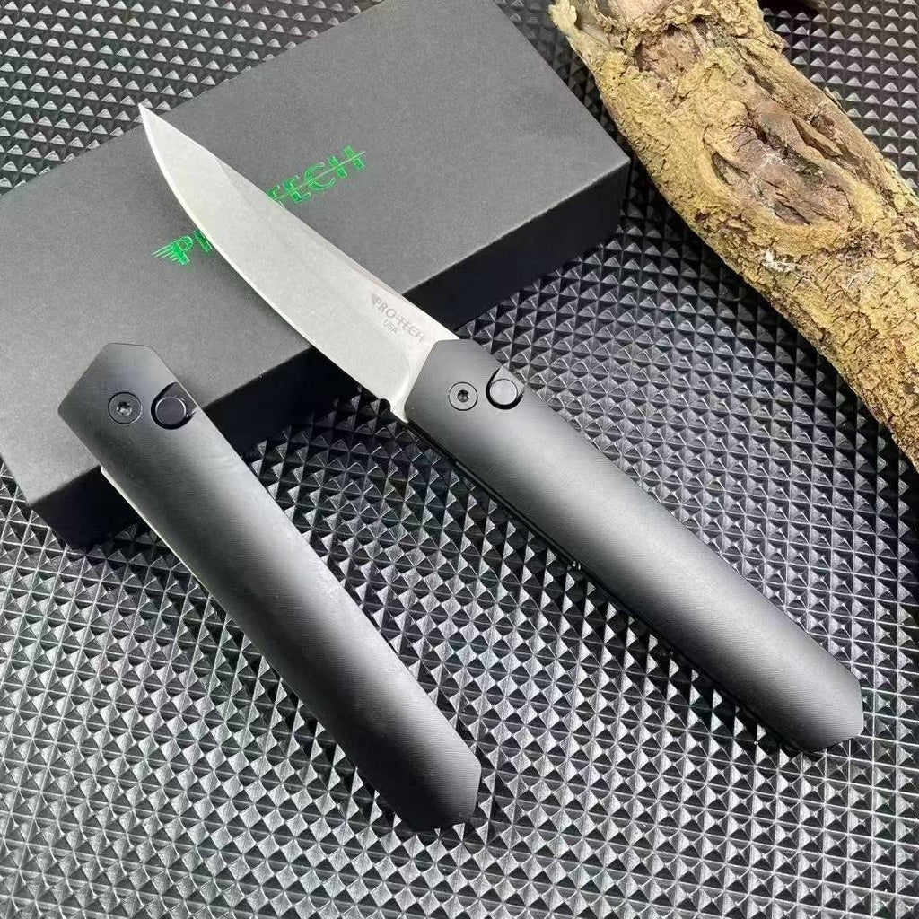 8'' New Fast Opening 154CM Steel Blade Aluminum Handle Camping Folding Pocket Knife
