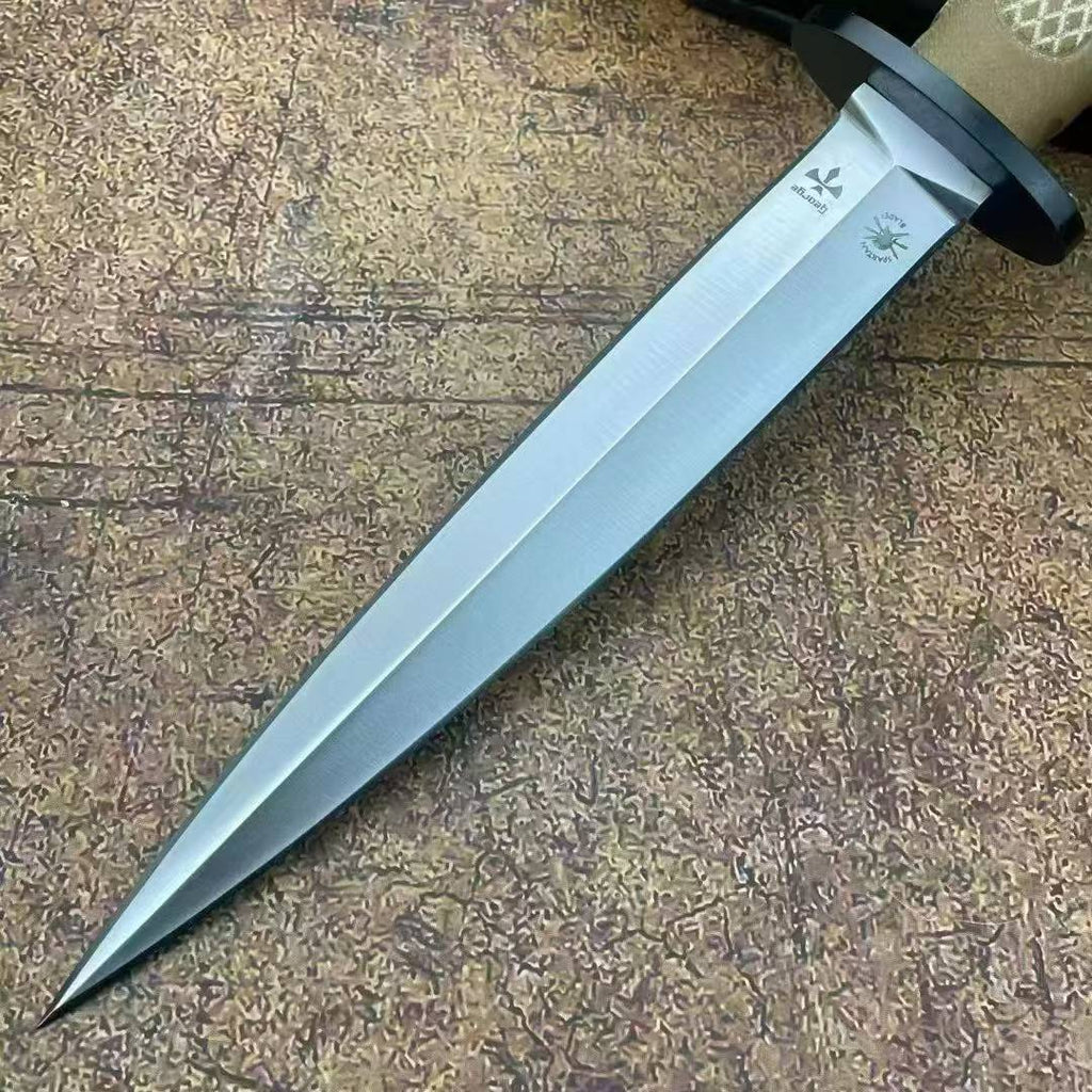 10'' New Double Edge  8Cr13MoV Steel Blade G10 Handle Tactics Survival Hunting Knife