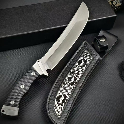 13'' New AUS-10 Steel Blade G10 Handle Camping Outdoor Utility Tactics Hunting Knife