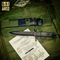 11'' New 440C  Steel Blade  High-Strength Polymer Handle Camping Outdoor Utility Tactics Hunting Knife