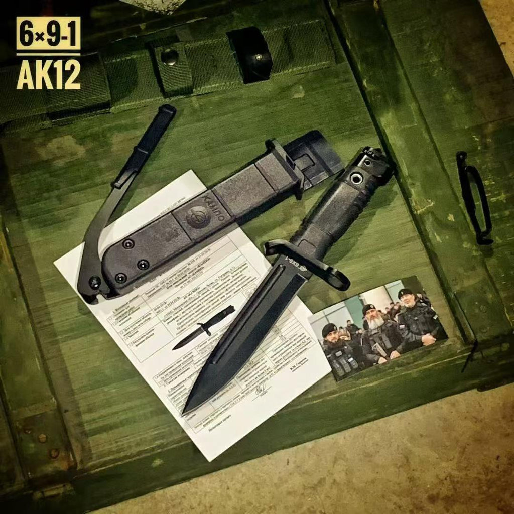 11'' New 440C  Steel Blade  High-Strength Polymer Handle Camping Outdoor Utility Tactics Hunting Knife