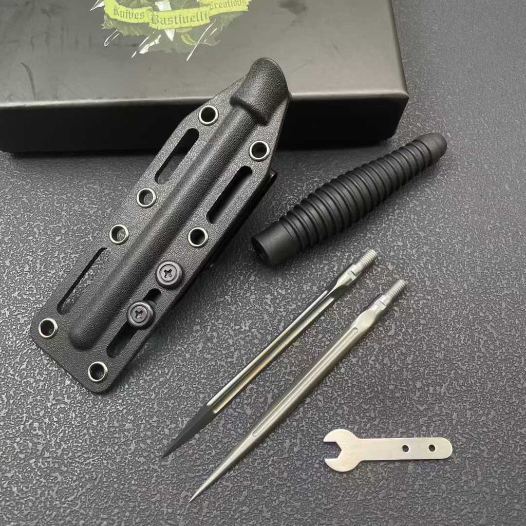 8.6'' New Double Edge 8Cr14MoV Steel Blade  ABS Handle Tactics Survival Hunting Knife