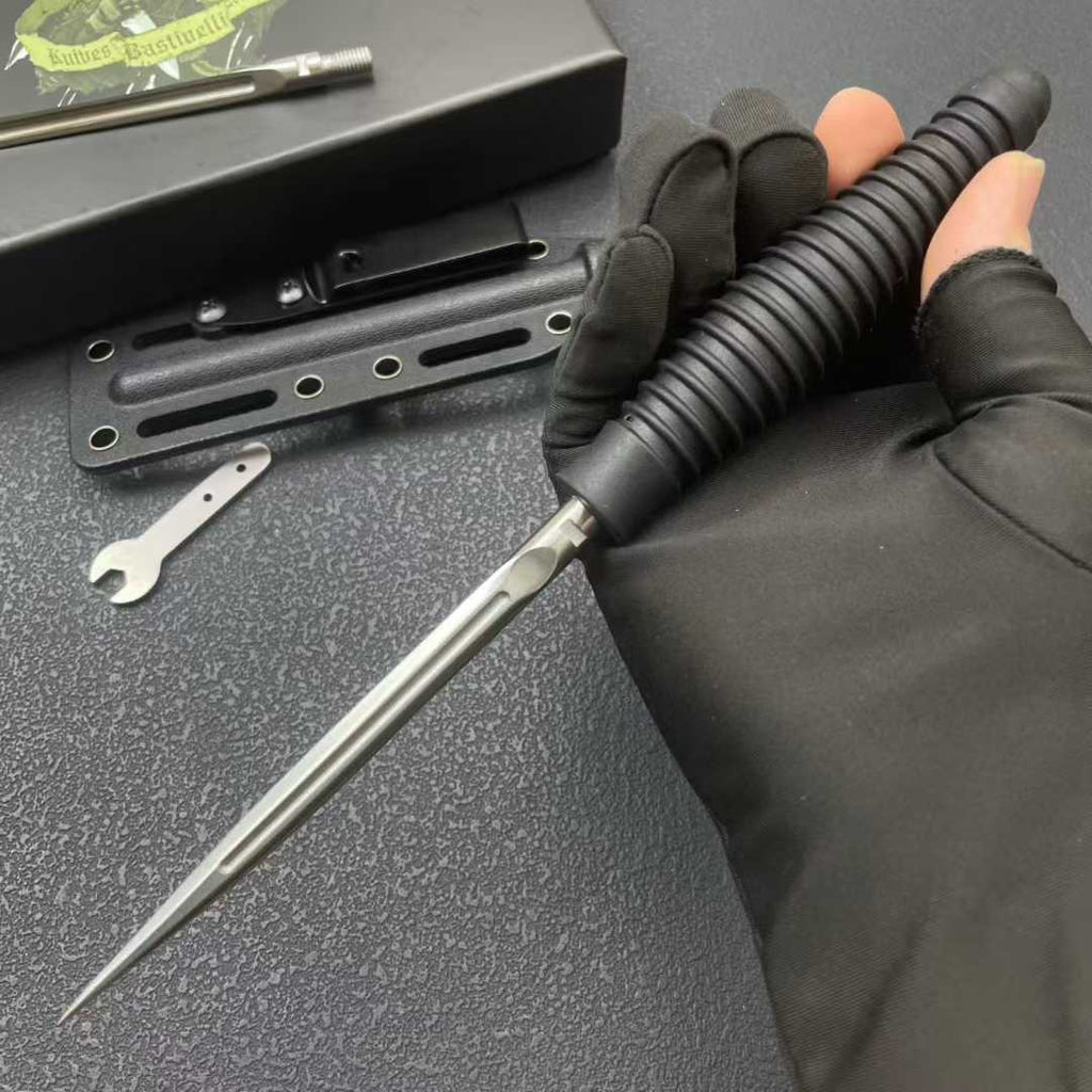 8.6'' New Double Edge 8Cr14MoV Steel Blade  ABS Handle Tactics Survival Hunting Knife