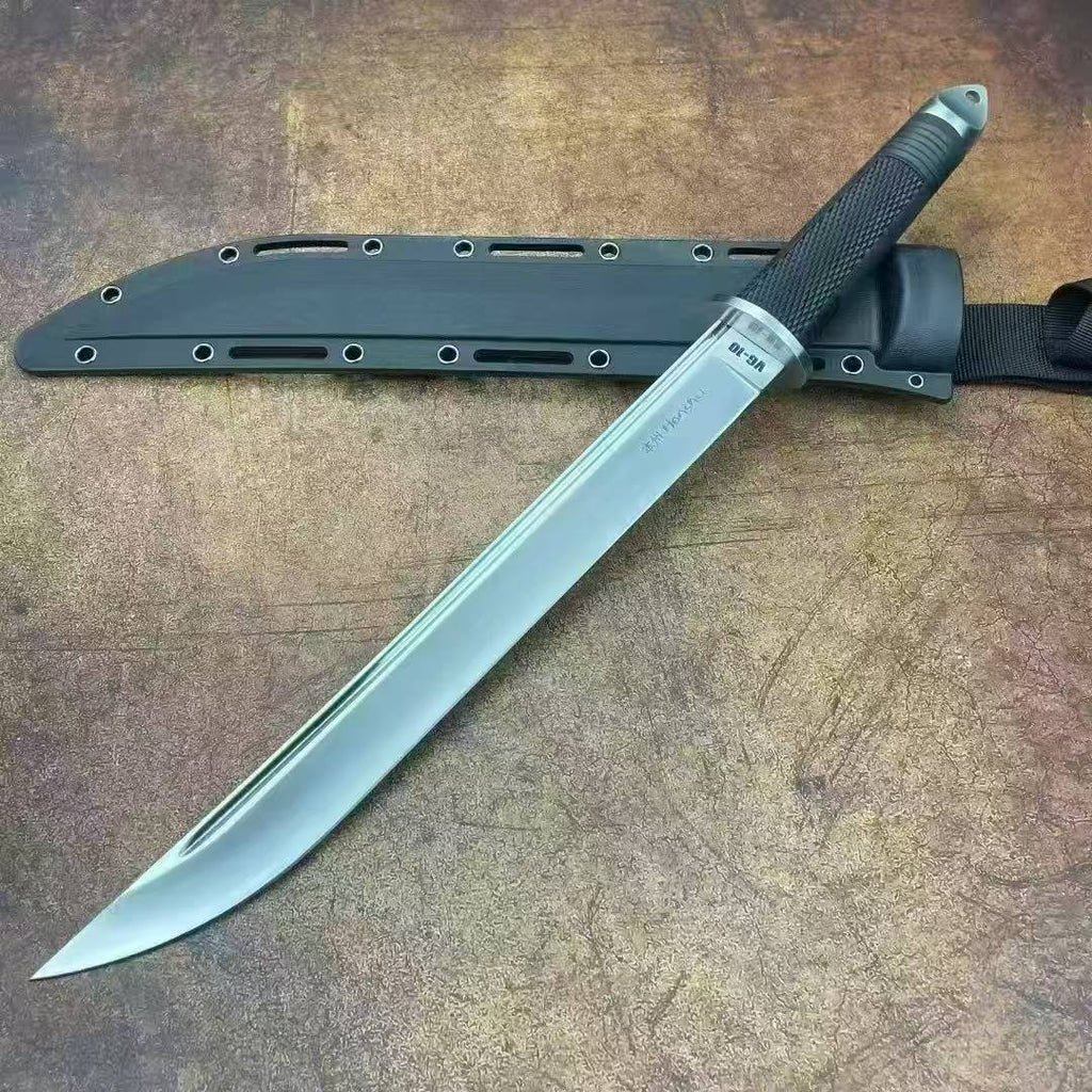 19'' New 7Cr13MoV High-Chrome Steel Blade Nylon Fiberglass Handle Camping Outdoor Utility Tactics Hunting Knife UC2629