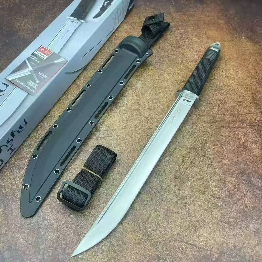 19'' New 7Cr13MoV High-Chrome Steel Blade Nylon Fiberglass Handle Camping Outdoor Utility Tactics Hunting Knife UC2629
