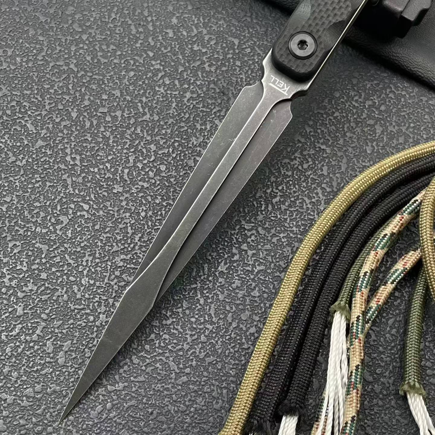 8'' New M390 Steel Blade G10  Handle Camping Outdoor Utility Tactics Hunting Knife