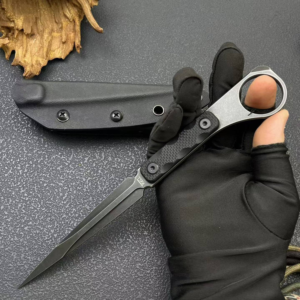 8'' New M390 Steel Blade G10  Handle Camping Outdoor Utility Tactics Hunting Knife