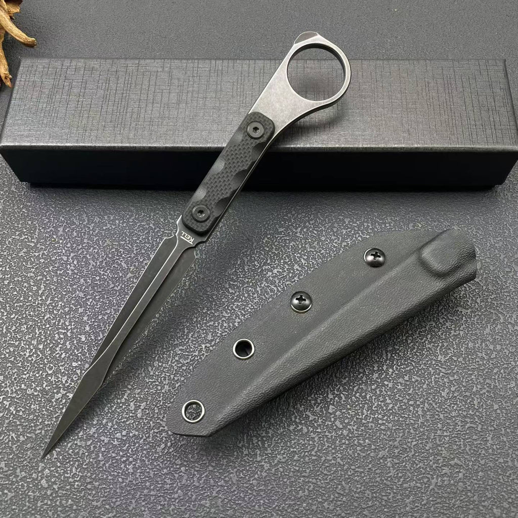 8'' New M390 Steel Blade G10  Handle Camping Outdoor Utility Tactics Hunting Knife
