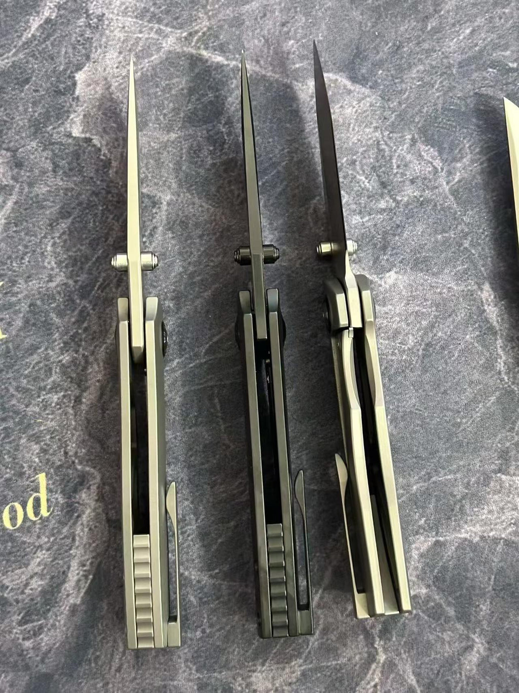 7.28" New Fast Opening 10Cr15CoMoV Steel Blade Full T4C Titanium Handle Pocket Camping Utility Folding Knife
