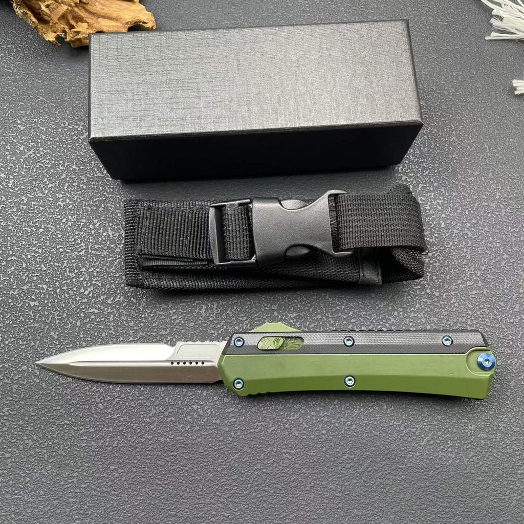 9'' New 8Cr14MoV Steel Blade Zinc Alloy Handle Pocket Camping Outdoor Utility Knife