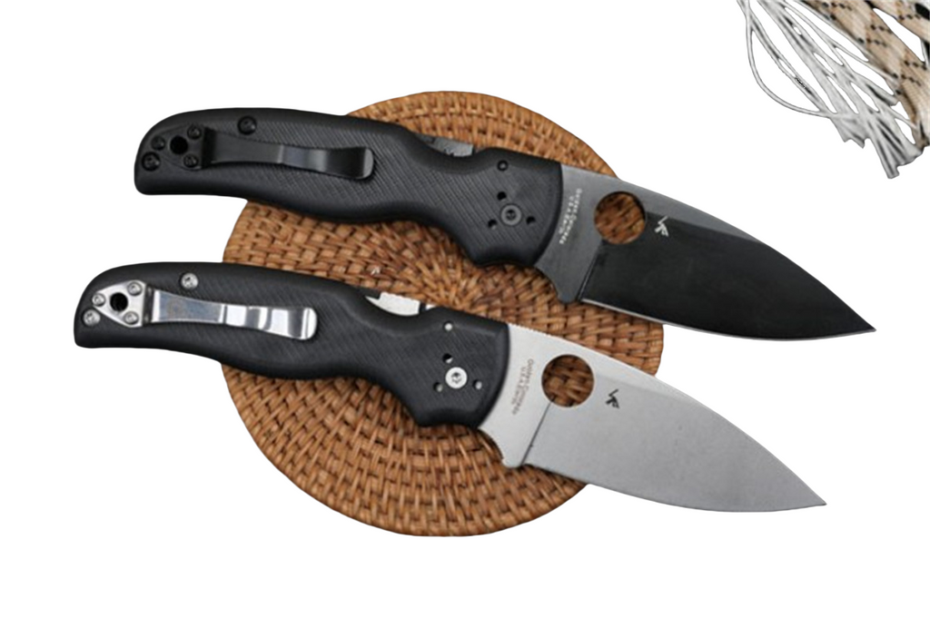 New S30V Blade Carbon Fiber Handle Lock Back Camping Folding Pocket Knife TF229