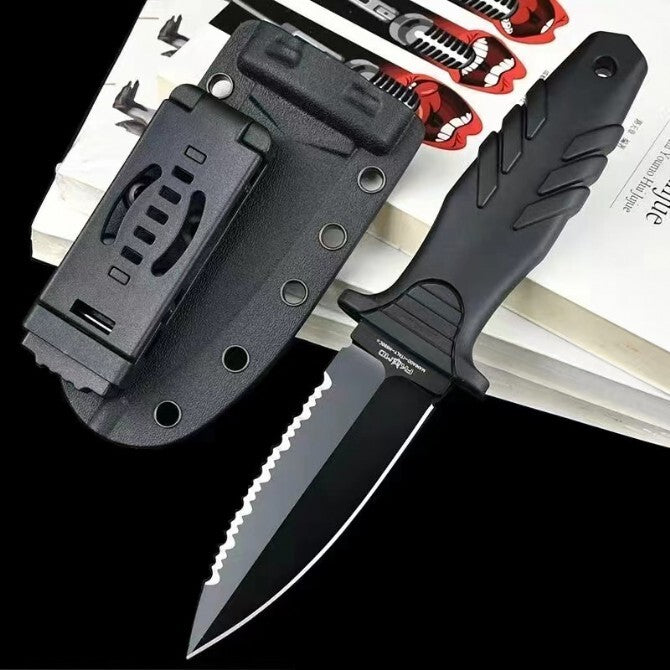 8'' New Double Edge N690Co Blade Fiberglass Handle Dagger Hunting Knife VTH647S