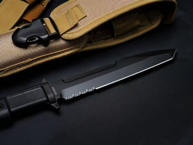12'' New N690 Steel Blade FORPRENE Handle Camping Outdoor Knife Knife VTH96T