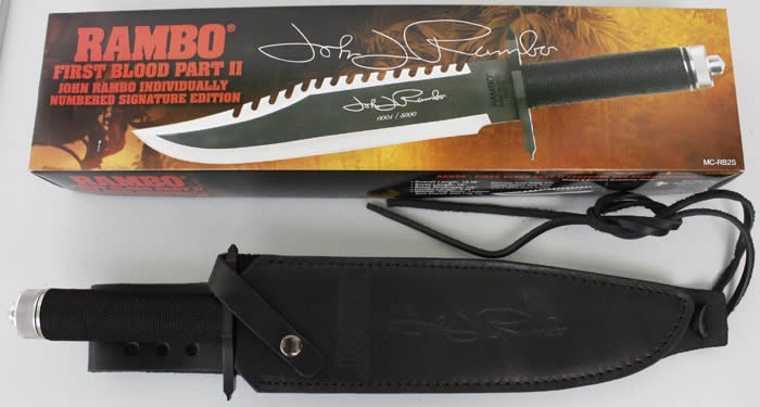 New Rambo 1/2 Hand Signed Version Camping Outdoor Utility Tool Knife VTH38
